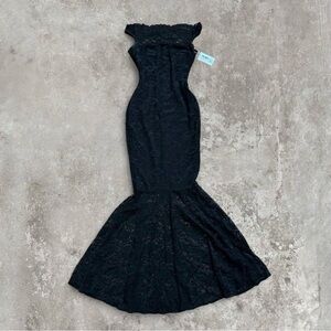 Women’s Black Lace Mermaid Dress